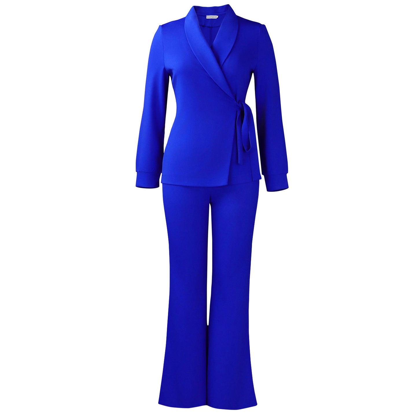 Damen Blazer-Set Weites Bein Modischer Gürtel