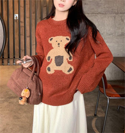 Damen Strickpullover Bärig Norvielle