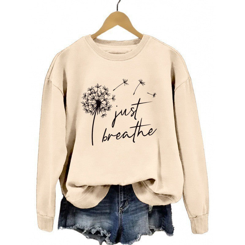 Damen Sweatshirt Pusteblumen-Motiv Norvielle - Norvielle