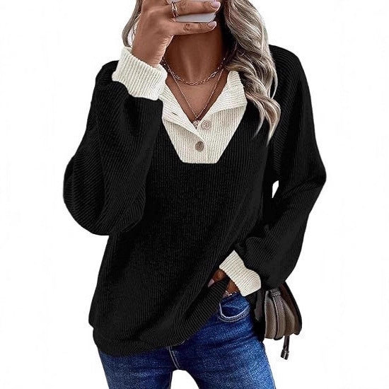 Damen Pullover Lässig Modischer Kragen Norvielle