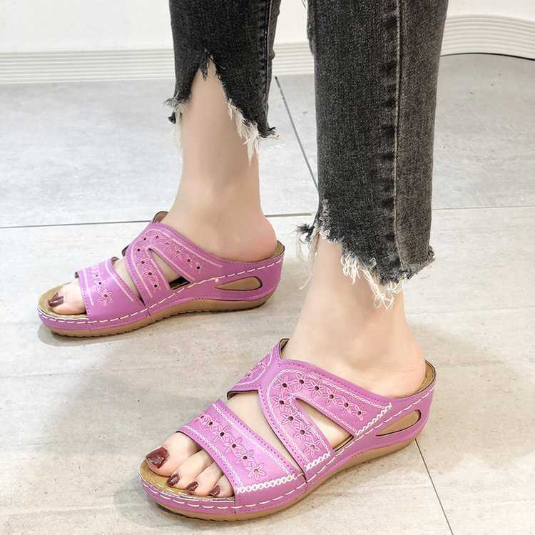 Damen Orthopädische Sandalen Sommer Atmungsaktiv
