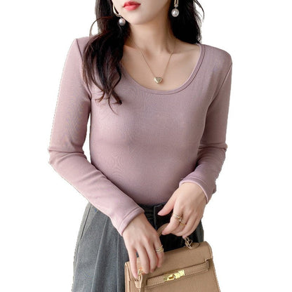 Damen Langarmshirt Rippstruktur Cropped Norvielle