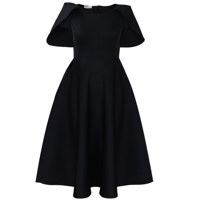 Damen Abendkleid mit Cape Dramatischer Effekt