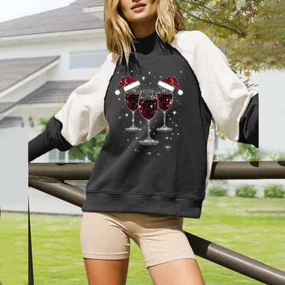 Damen Sweatshirt Glitzermotiv Norvielle
