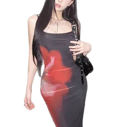 Damen Minikleid Asymmetrisch Farbverlauf Norvielle