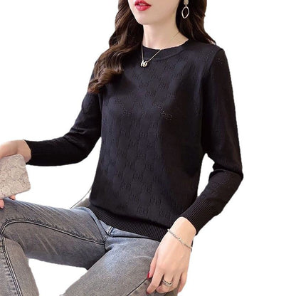 Damen Strickpullover Norvielle Elegantes Lochmuster