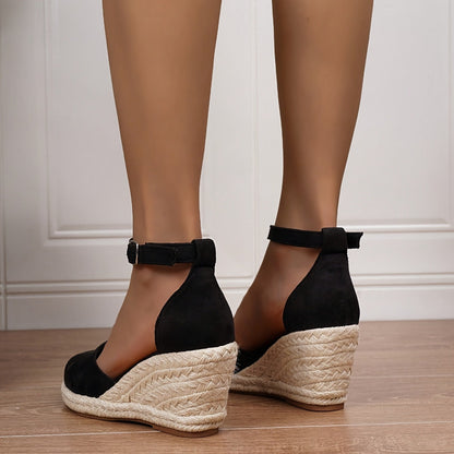 Damen Sandalen Flache Riemen Leder