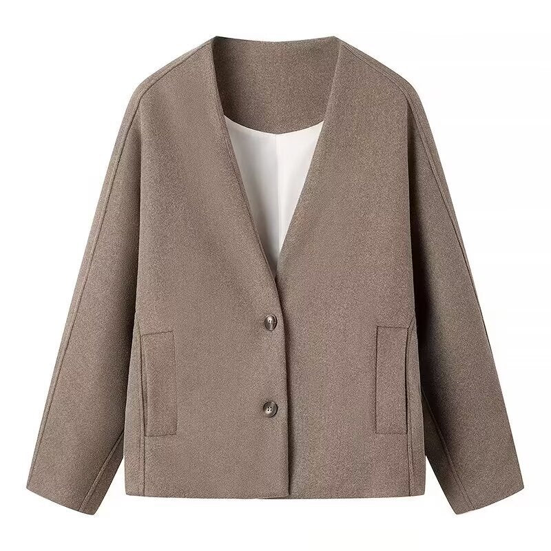 Damen Blazerjacke Übergröße Minimalistisch Norvielle