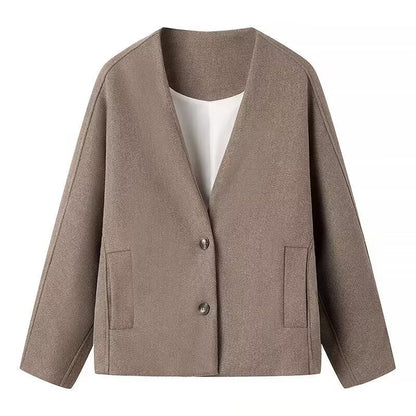 Damen Blazerjacke Übergröße Minimalistisch Norvielle