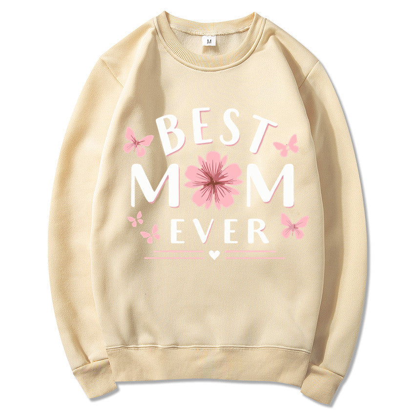 Damen Sweatshirt Florales Design Weich Rosa