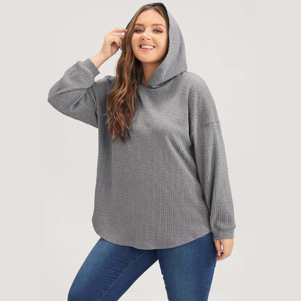 Damen Kapuzenpullover Strukturiertes Design Norvielle - Norvielle