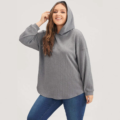 Damen Kapuzenpullover Strukturiertes Design Norvielle - Norvielle
