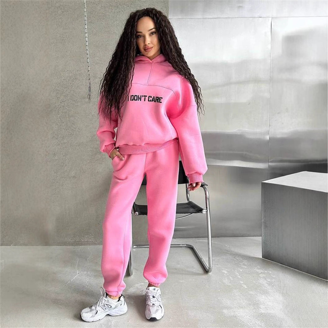 Damen Hoodie Sportlich Norvielle Mit Auffälligem Schriftzug