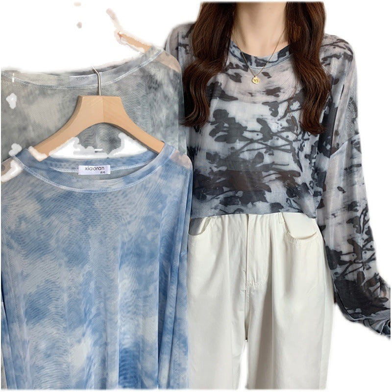 Damen Oversized-Shirt Modernes Muster Norvielle