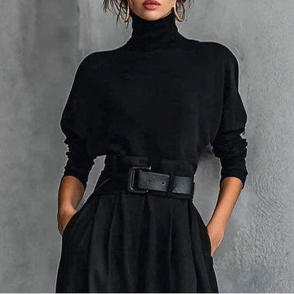 Damen Utility-Jumpsuit Hochkragen Taillengürtel Norvielle