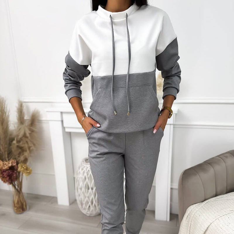 Damen Sportliches Lounge-Set Kapuze Elastischer Bund Norvielle - Norvielle
