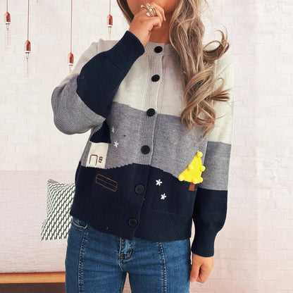Damen Strickjacke mit Applikationen Norvielle - Norvielle