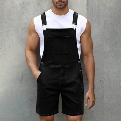 Herren Denim-Latzhose Lässig