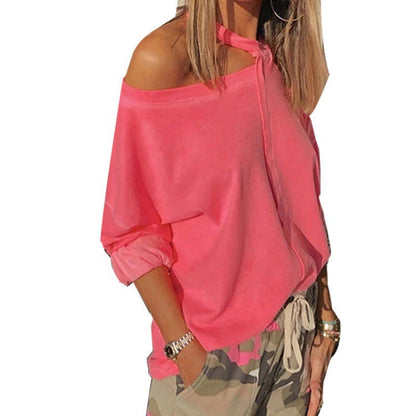 Damen Oversized Freizeitbluse