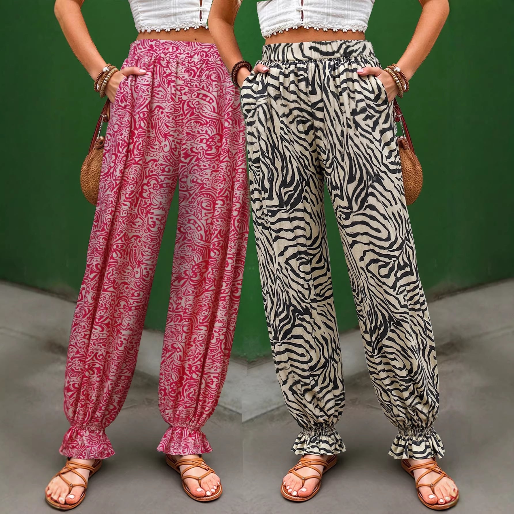Damen Weite Stoffhose Norvielle wird zu: Norvielle Damen Weite - Norvielle