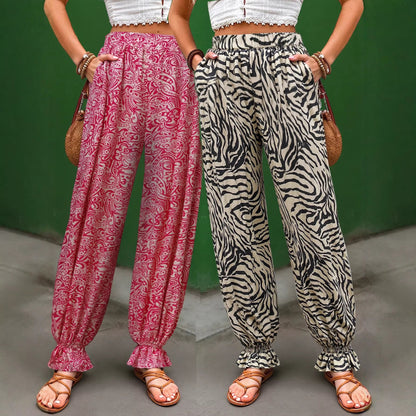 Damen Weite Stoffhose Norvielle wird zu: Norvielle Damen Weite - Norvielle