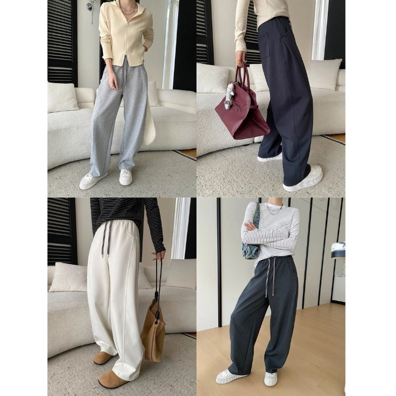 Damen Sweatpants Hochwandig Weit Bein Norvielle