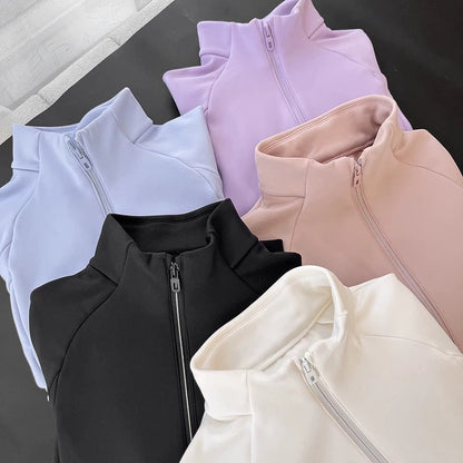 Damen Sportjacke Atmungsaktiv Hochkragen Norvielle