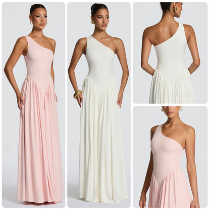 Damen Asymmetrisches Maxikleid Fließender Rock Norvielle - Norvielle