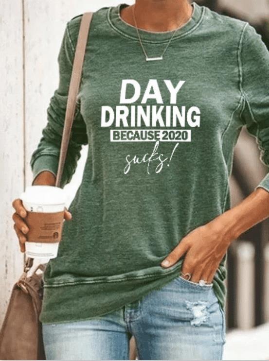 Damen Sweatshirt Humor Schriftzug Norvielle - Norvielle