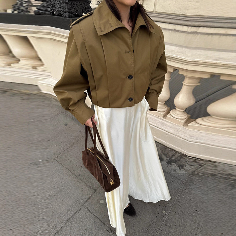 Damen Blousonjacke Voluminöse Ärmel Norvielle