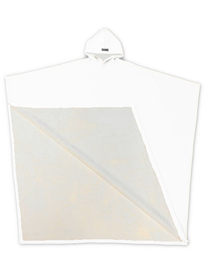Damen Poncho-Decke mit Kapuze aus Wolle Norvielle