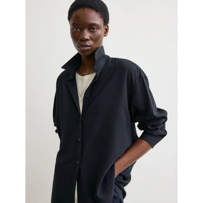 Damen Oversized Hemdbluse Moderner Schnitt Lässig Weiß