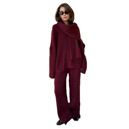 Damen Strickanzug Weites Design Elegantes Norvielle