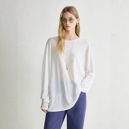 Damen Langarmshirt Baumwollmix Norvielle