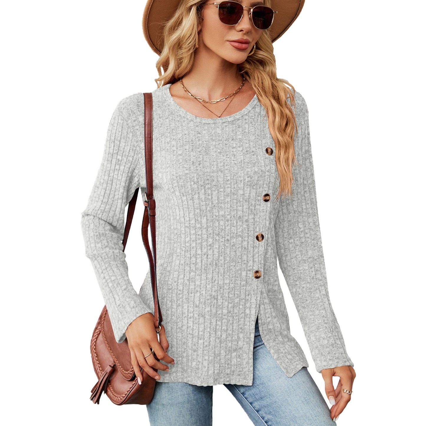 Damen Langärmliges Strickoberteil Norvielle