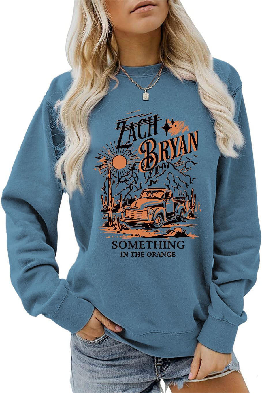 Damen Sweatshirt Vintage Truck Design Norvielle