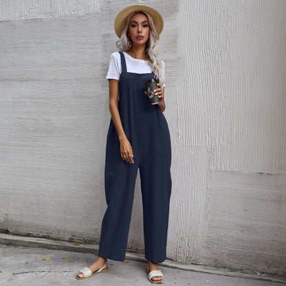 Damen Latzhose Bequem Mit Taschen Norvielle