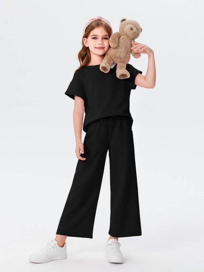 Damen Schlafanzug-Set Weites Oberteil Lockere Hosen Norvielle
