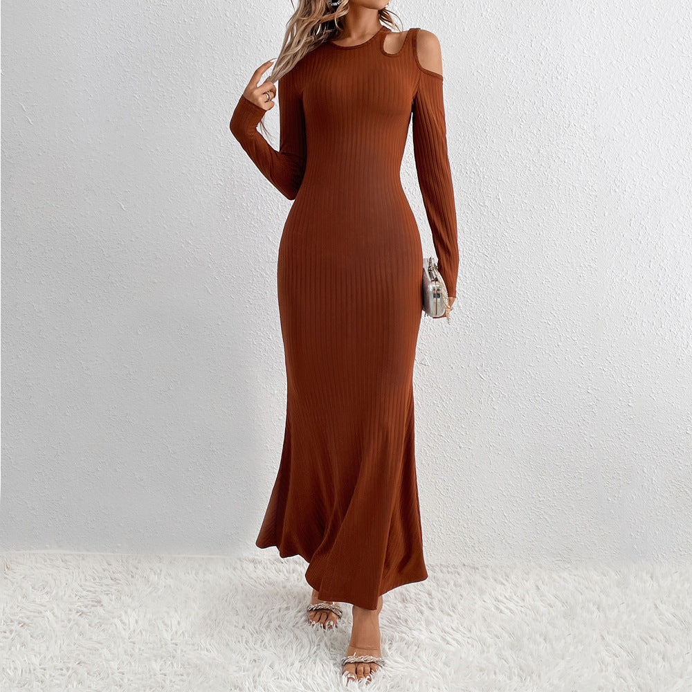 Damen Maxikleid Cut-Out-Design Figurumspielend Norvielle - Norvielle