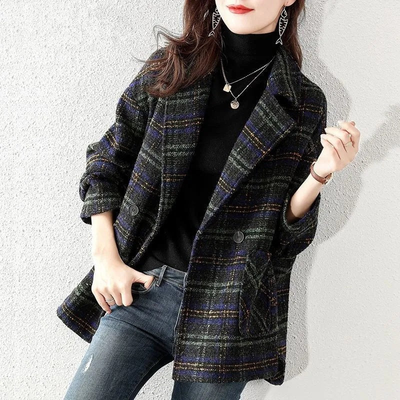 Damen Karojacke Oversized Norvielle - Norvielle