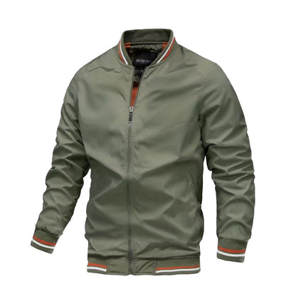Leichte Bomberjacke Stehkragen Freizeitjacke