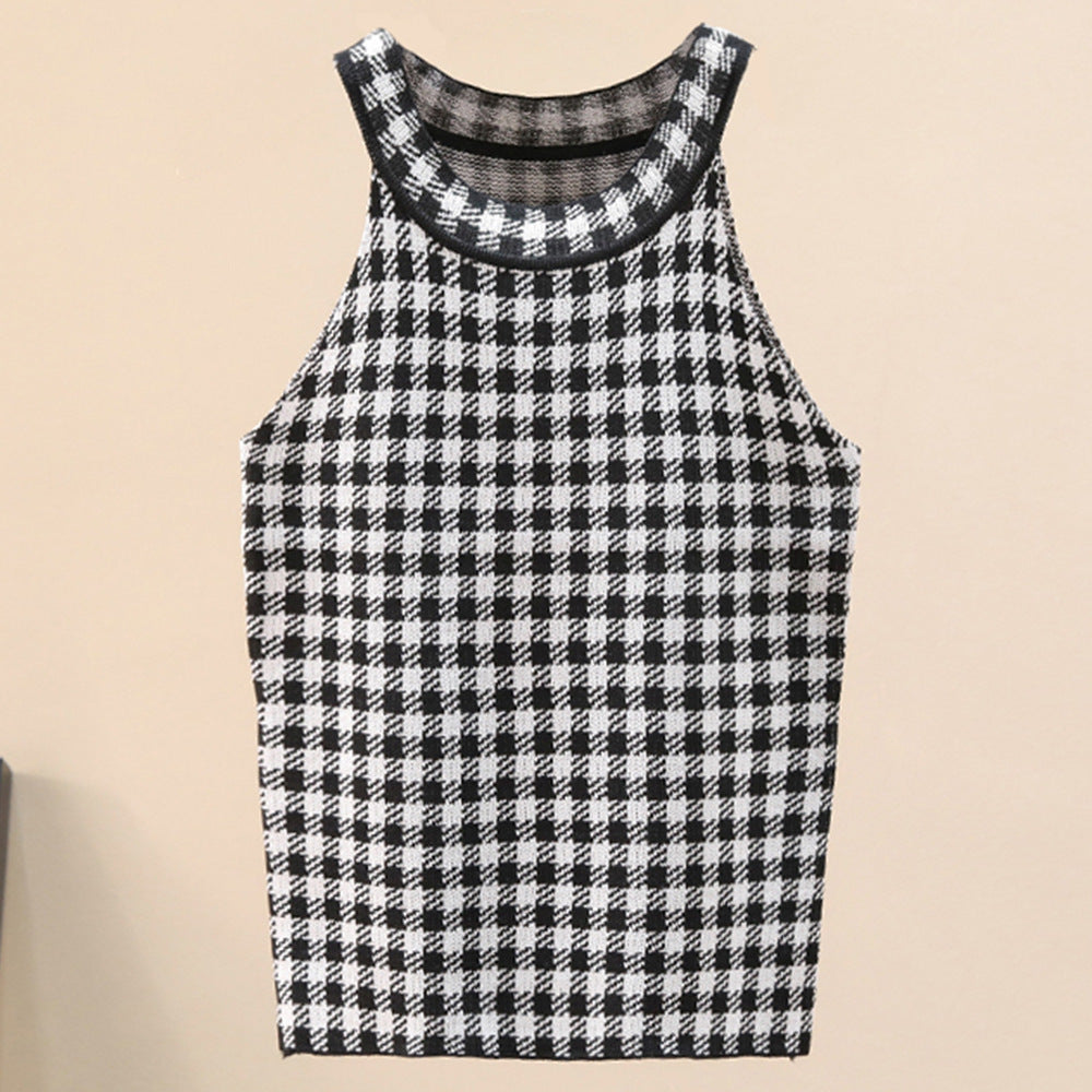 Damen Sporttanktop Karomuster Norvielle