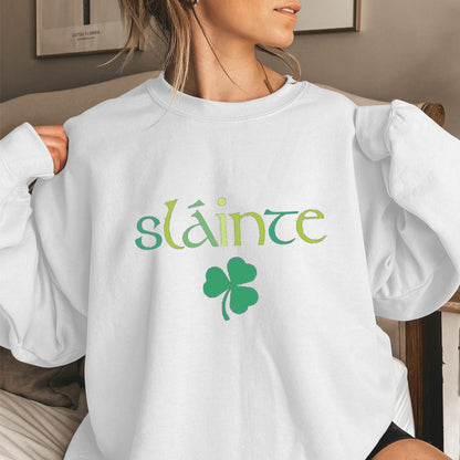Damen Sweatshirt Voluminöse Ärmel Motiviertes Design Norvielle