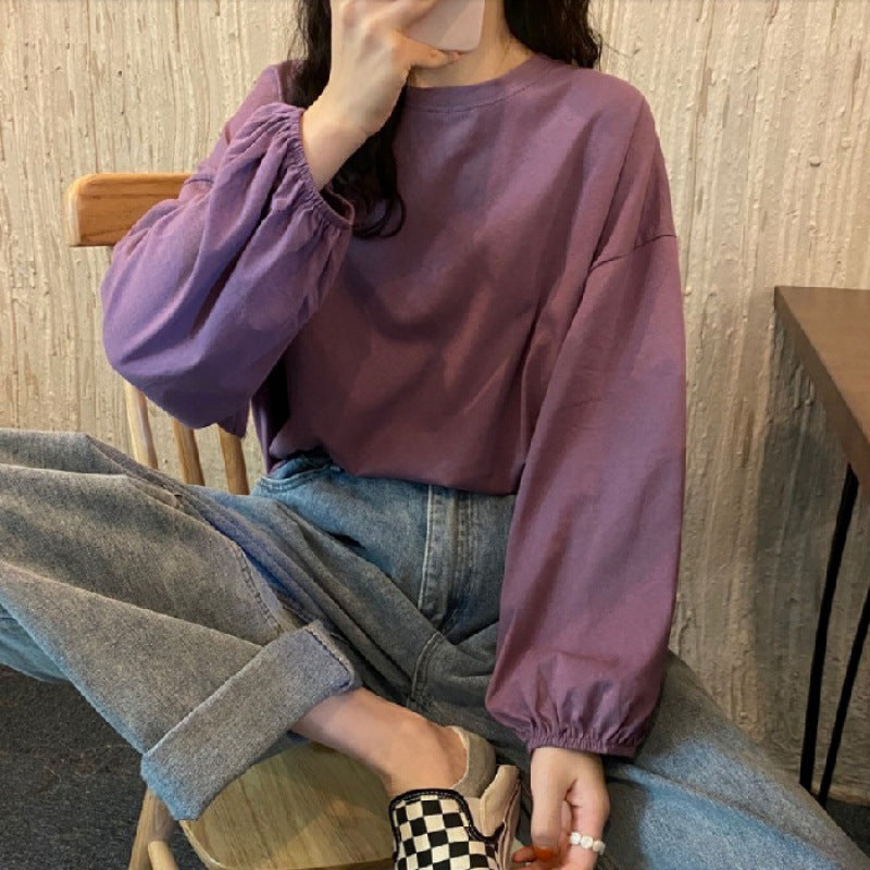 Damen Langarmshirt mit Volantärmeln Norvielle