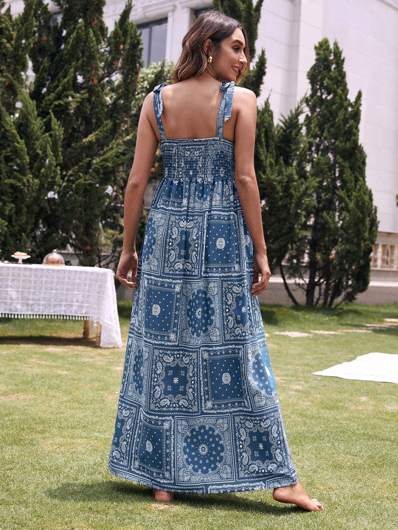 Damen Maxikleid Norvielle