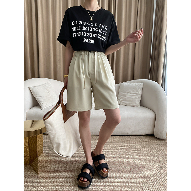 Damen T-Shirt Rundhalsausschnitt Baumwolle