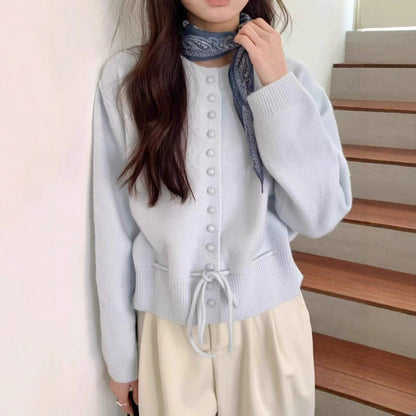 Damen Strickjacke mit Knöpfen Norvielle - Norvielle