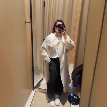 Damen Oversized-Mantel mit hohem Kragen Norvielle