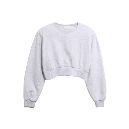 Damen Cropped Pullover Weite Ärmel Norvielle