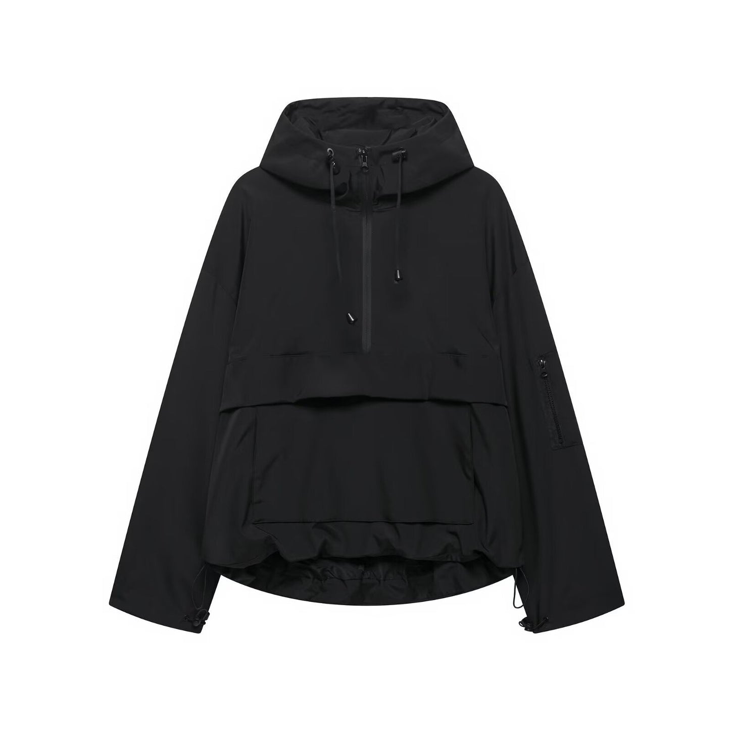 Damen Windjacke Verstellbares Kapuzenjacke Funktionsjacke Mit